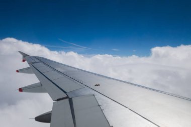 Gökyüzünde uçan bir uçağın görüntüsü