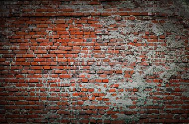 çizik ve çatlaklar ile tuğla duvar