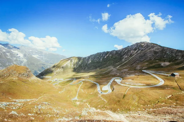 Cordilheira Dos Alpes Groglockner High Alpine Road Áustria Hora Verão — Fotografia de Stock