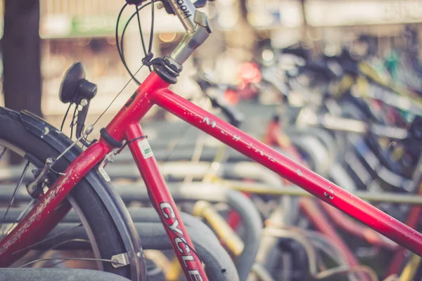 Bicicletas Parque Ciudad Backgrund —  Fotos de Stock
