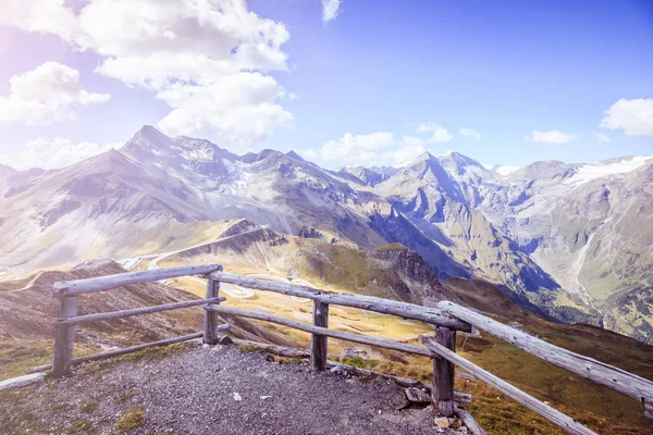 Imagen Panorámica Cordillera Groglockner Austria Hora Verano — Foto de Stock