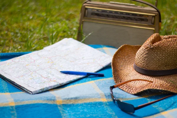 Straw Hat Old Radio Park — Stock Photo, Image