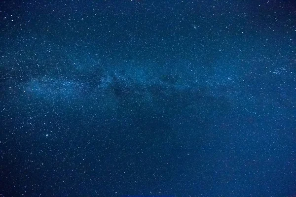 Cielo Azul Oscuro Con Muchas Estrellas Fondo Cosmos Milkyway —  Fotos de Stock