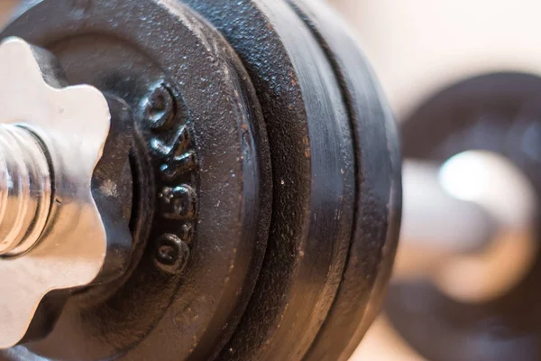 barbell for a fitness on the floor