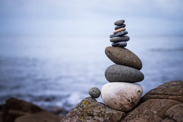 Pierres Sur Les Rochers Dans Fond Mer — Photo