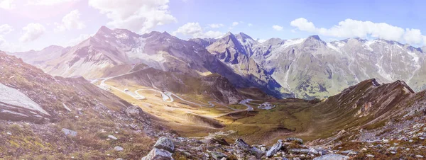 Imagen Panorámica Cordillera Groglockner Austria Hora Verano — Foto de Stock