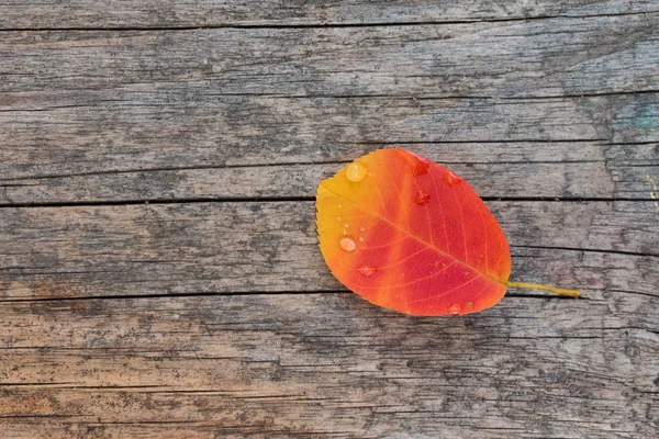 Corazón Rojo Sobre Fondo Madera — Foto de Stock