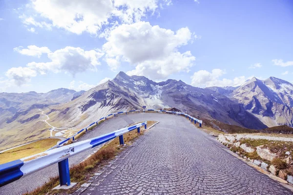 Cordillera Los Alpes Groglockner High Alpine Road Austria Hora Verano — Foto de Stock