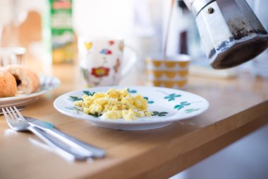 Lezzetli kahvaltılı masa.