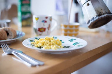 Lezzetli kahvaltılı masa.