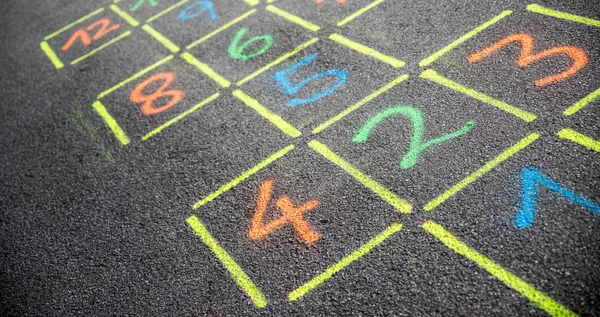 Colorful Chalk Road — Stock Photo, Image