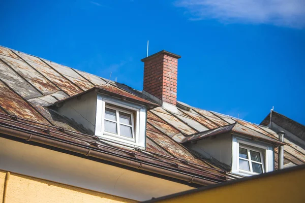 Traditional Old House Blue Sky — Stock Photo, Image