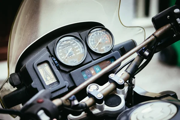 Detail Van Motor Scooter Achtergrond Close — Stockfoto