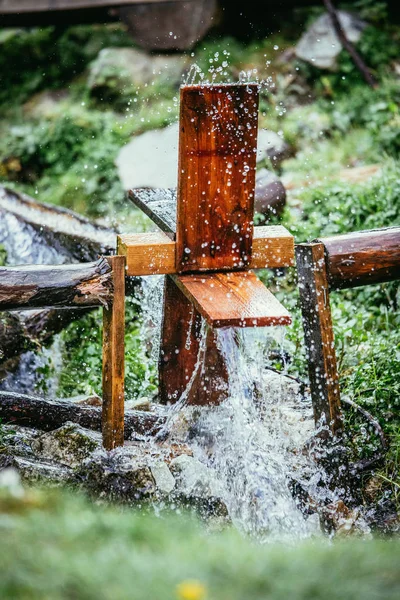 Стародавній Водяний Млин Крупним Планом — стокове фото