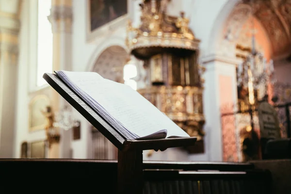 Open Bible Book Church — Stock Photo, Image