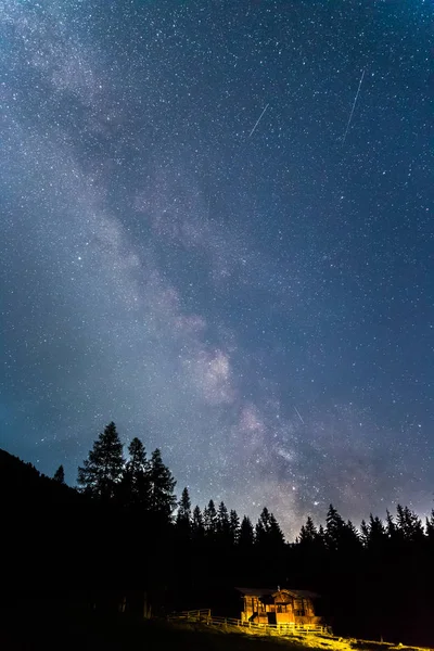 Droga Mleczna Nocnym Niebie — Zdjęcie stockowe