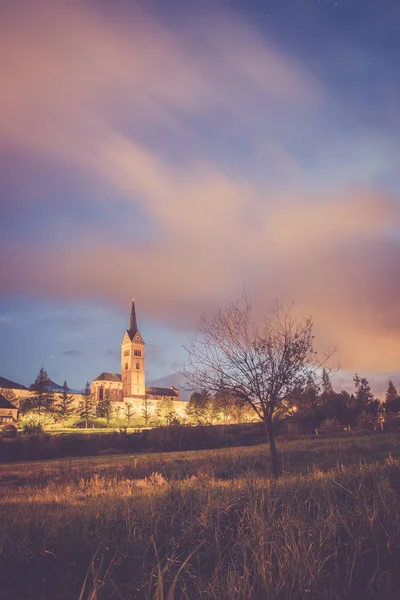Mllnerský Kostel Rakouském Salcburku Modrá Obloha — Stock fotografie