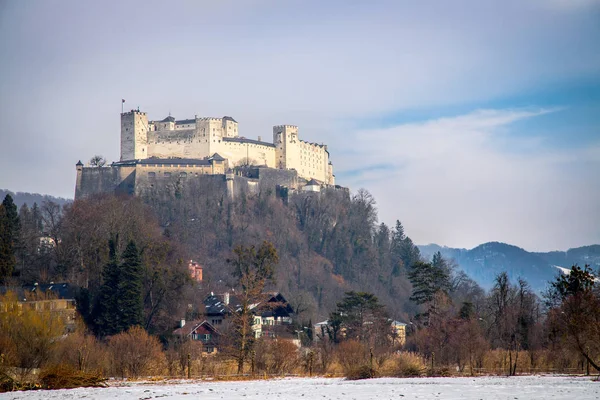Idyllic Panoramic City Landscape Salzburg — Stock Photo, Image