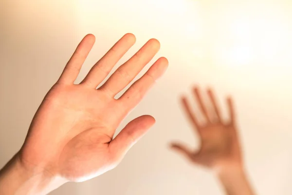 Female Hands Raised — Stock Photo, Image