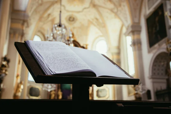 Open Bible Book Church — Stock Photo, Image