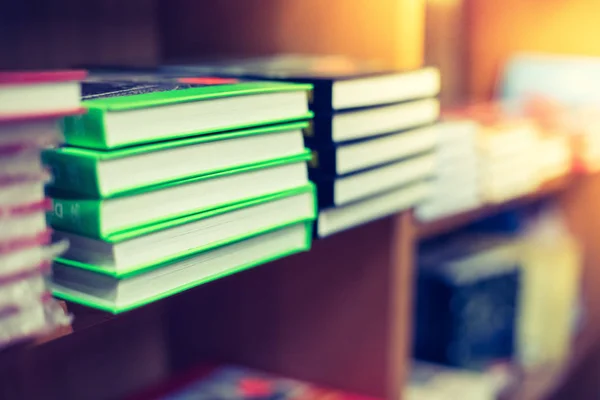 Muchos Libros Estantería Librería — Foto de Stock