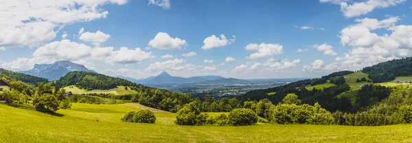 Idylliczny Krajobraz Górski Gaisbergu Austria — Zdjęcie stockowe