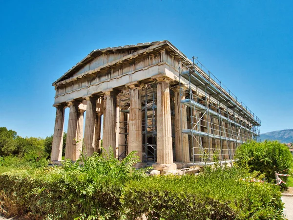 雅典地标的古代阿戈拉 — 图库照片