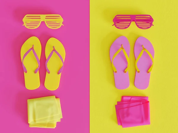 Shutters Sunglasses Minimalistic Flatlay Concept — Stock fotografie
