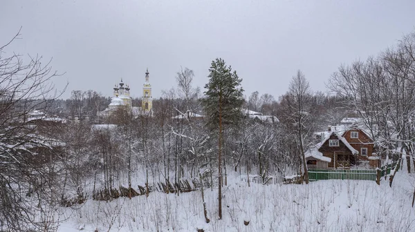 Oude Russische Stad Van Pljos Stockfoto