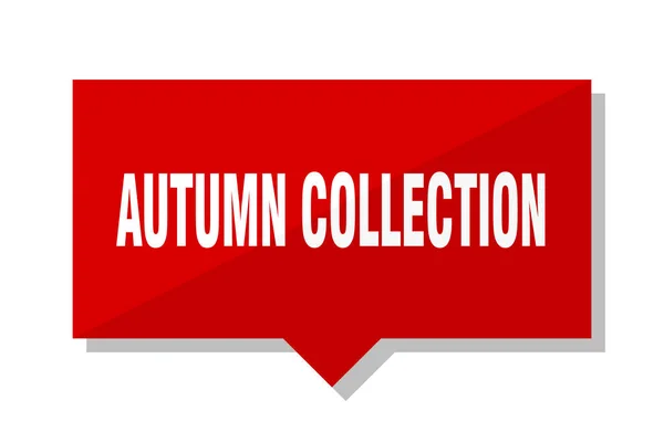 Coleção Outono Preço Quadrado Vermelho — Vetor de Stock