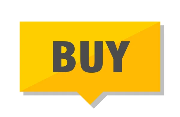 Comprar Amarelo Preço Quadrado Tag — Vetor de Stock