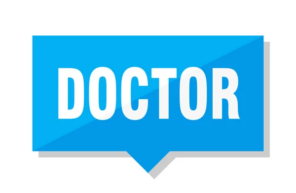 Médico Azul Quadrado Preço Tag —  Vetores de Stock