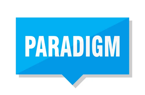 Paradigm Blå Fyrkantig Prislapp — Stock vektor