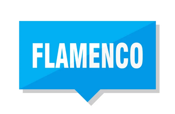 Preço Quadrado Azul Flamenco — Vetor de Stock