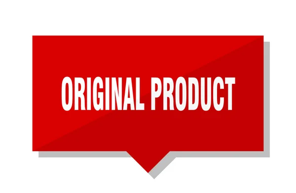 Orijinal Ürün Kırmızı Kare Fiyat Etiketi — Stok Vektör