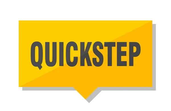 Quickstep Preço Quadrado Amarelo — Vetor de Stock