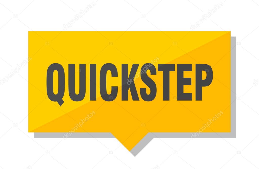 quickstep yellow square price tag