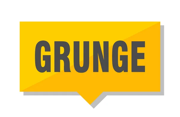 Grunge Sárga Négyzet Cédula — Stock Vector