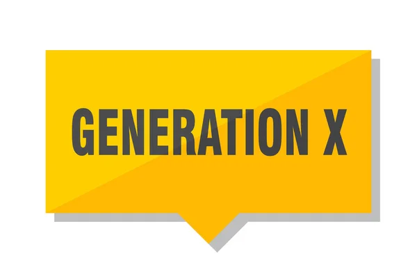Generation Sárga Négyzet Cédula — Stock Vector