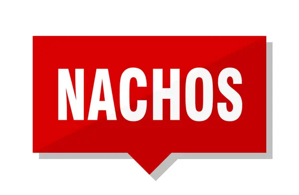 Prislapp Nachos Röda Torget — Stock vektor