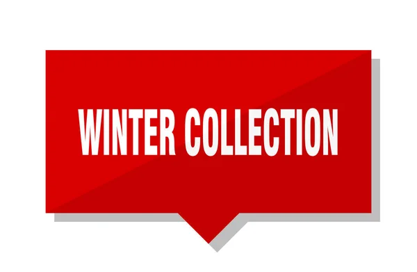 Collezione Inverno Red Square Cartellino Prezzo — Vettoriale Stock
