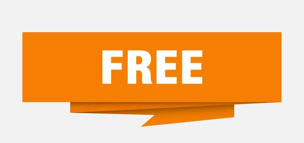 Ücretsiz Kaydolun Ücretsiz Kağıt Origami Konuşma Balonu Ücretsiz Etiketi Ücretsiz — Stok Vektör