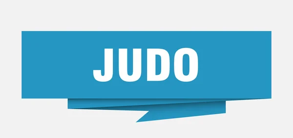 Judo Işareti Judo Kağıt Origami Konuşma Balonu Judo Etiket Judo — Stok Vektör