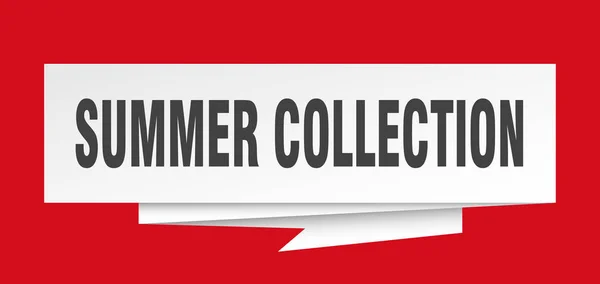 Sommerkollektion Sommer Sammlung Papier Origami Sprechblase Sommerkollektion Banner Zur Sommerkollektion — Stockvektor