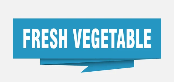 新鮮な野菜のサイン 新鮮な野菜の紙折り紙吹き出し 新鮮な野菜のタグ 新鮮な野菜のバナー — ストックベクタ