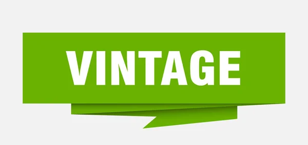 Vintage Zeichen Vintage Papier Origami Sprechblase Vintage Tag Vintage Banner — Stockvektor