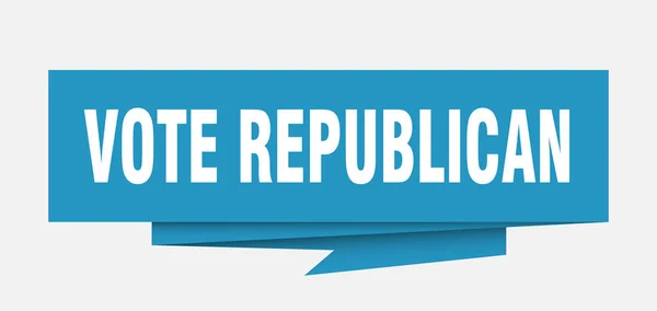 Volit Republikánského Znamení Volit Republikánského Papíru Origami Bublinu Hlasujte Republikánské — Stockový vektor