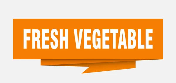 新鮮な野菜のサイン 新鮮な野菜の紙折り紙吹き出し 新鮮な野菜のタグ 新鮮な野菜のバナー — ストックベクタ