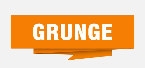 Grunge Zeichen Grunge Papier Origami Sprechblase Grunge Tag Grunge Banner — Stockvektor