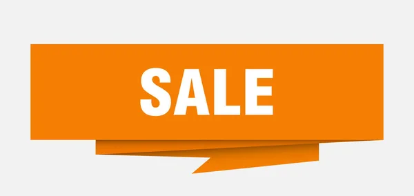 Sale Sign Sale Paper Origami Speech Bubble Sale Tag Sale — Stock Vector